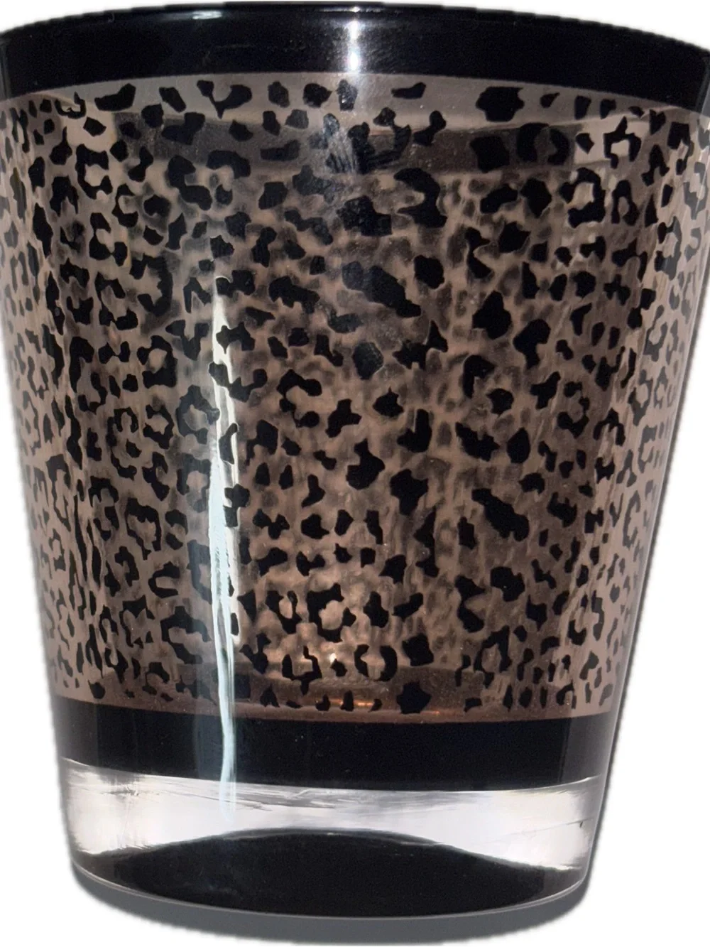 Handmade candle in Ceramic Mug with Multicolor High-Heel Pattern - White